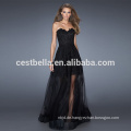 Sexy Schwarz Elfenbein Champagner Lace Lange Abendkleid